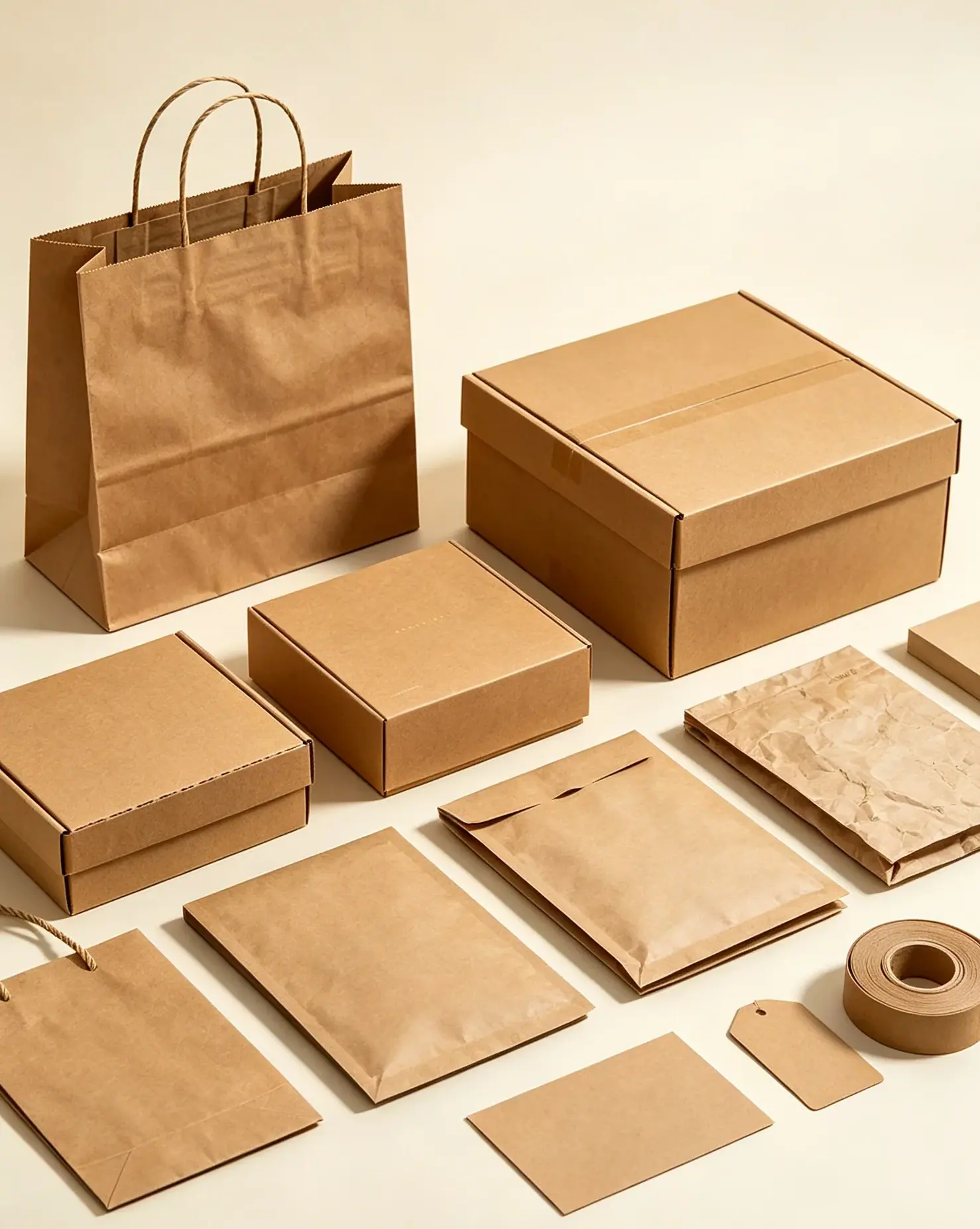 Kraft paper packaging material eco-friendly paper Dongguan Zhengyang Packaging paper bags color boxes
