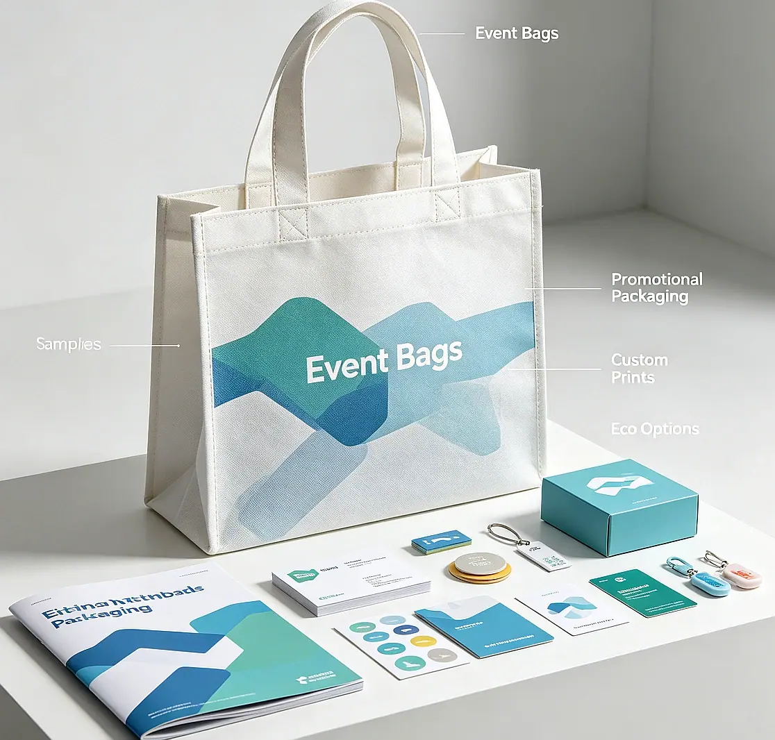 Trade show tote bag usage scenario promotional paper bag Zhengyang Packaging Dongguan