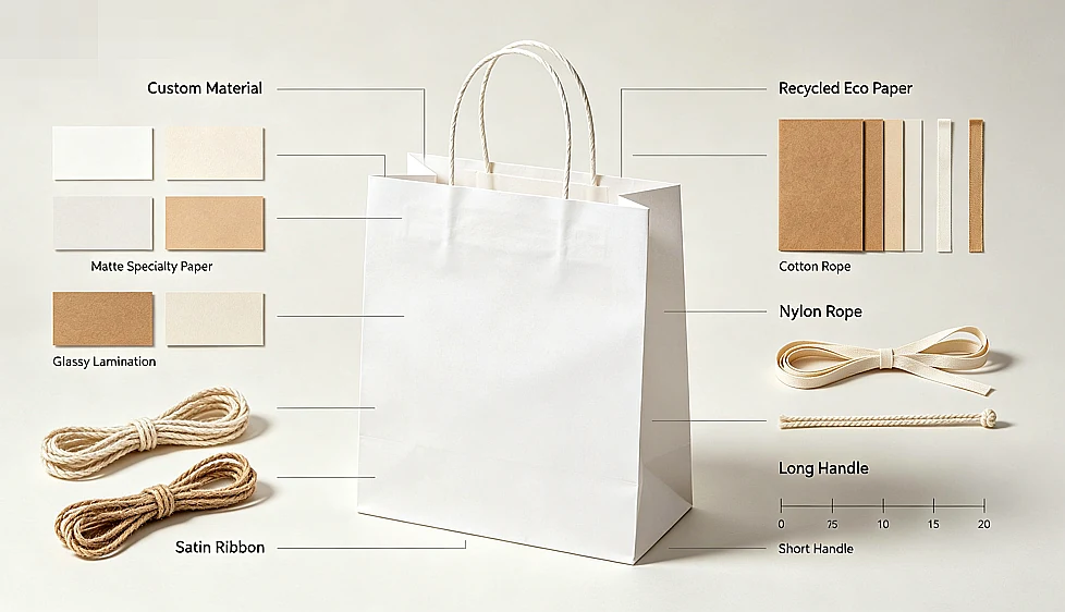 Paper bag size specification chart Zhengyang Packaging Dongguan