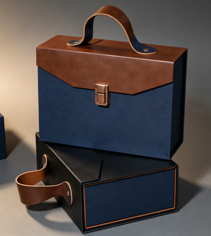 Handle flip-lid box showcase 2