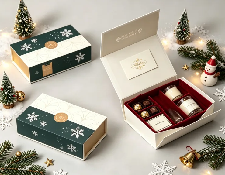 One-piece folding gift box formed and displayed Zhengyang Packaging Dongguan China