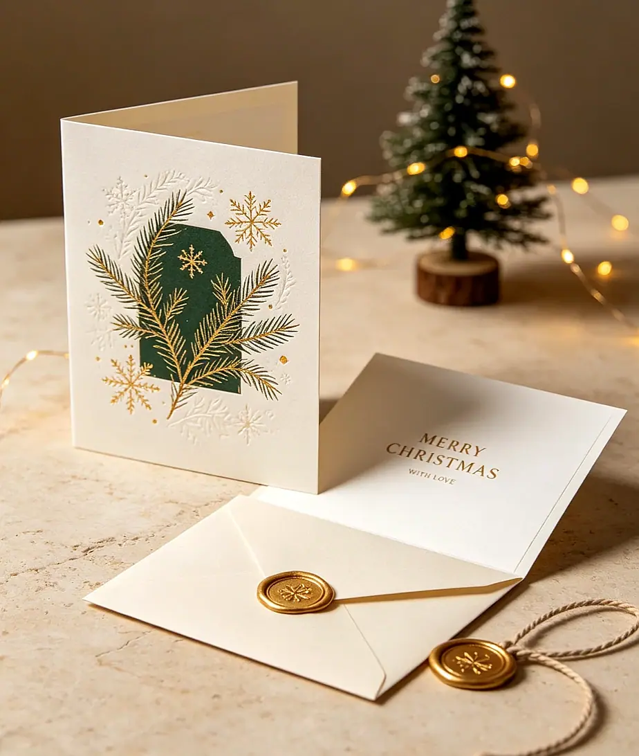 Christmas mini greeting card application holiday card Zhengyang Packaging Dongguan