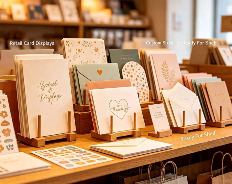 Stationery display card application scene - bookstore cultural and creative display - Zhengyang Packaging Dongguan