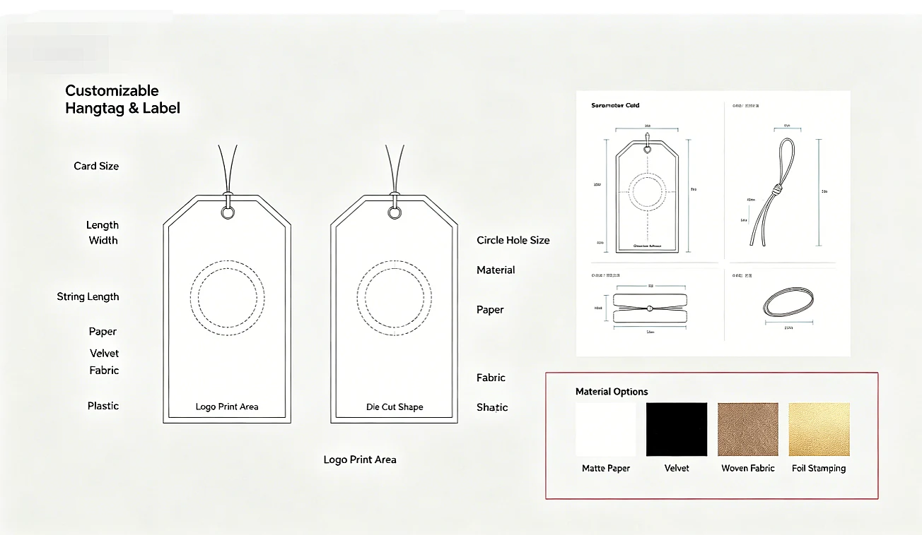 FSC certified custom hang tags apparel labels Zhengyang packaging supplier China